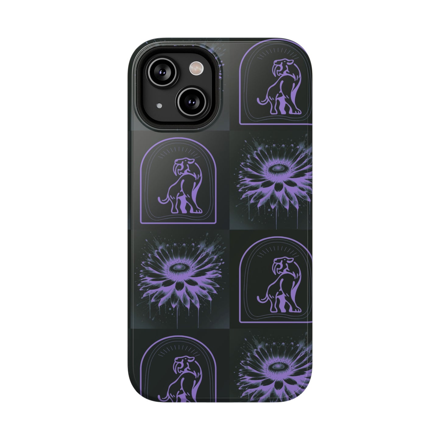 ''Jenna Kats' Purple Daisy" Impact-Resistant Cases