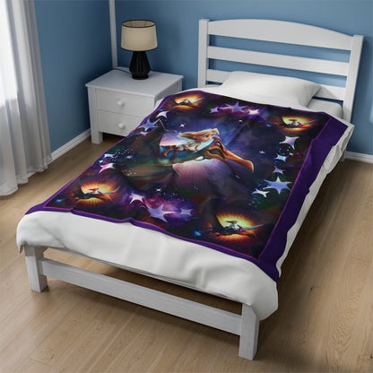"Pterodactyl's Pal" Velveteen Plush Blanket