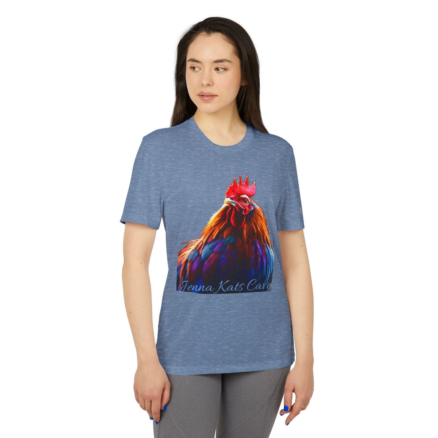 ''Jenna Kats' Arted On An Adidas Shirt #4 Rooster'' adidas® Unisex Sport T-shirt