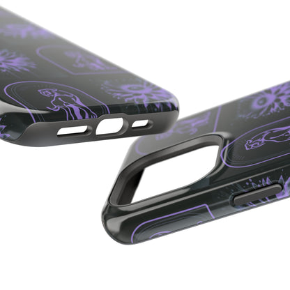 ''Jenna Kats' Purple Daisy" Impact-Resistant Cases