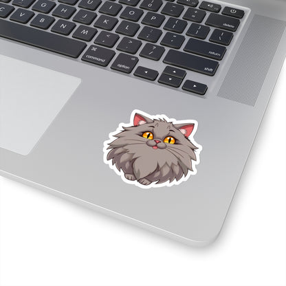 Excited Kitty Kiss-Cut Stickers