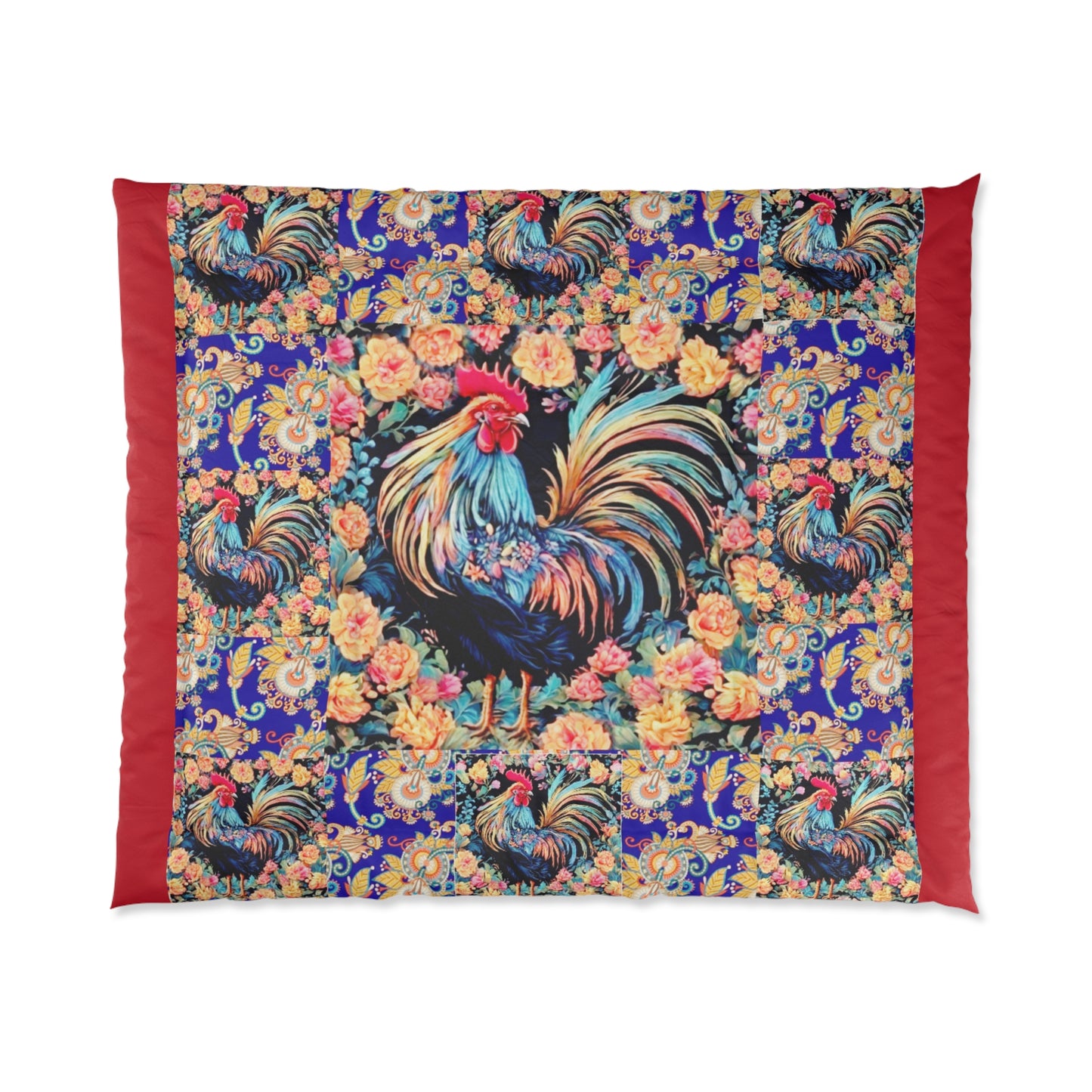 "Clucker" Comforter In White