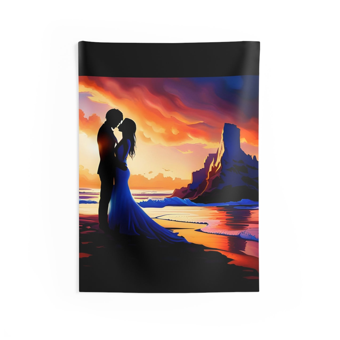 "Together Under The Desert Sunset" Wall Tapestries