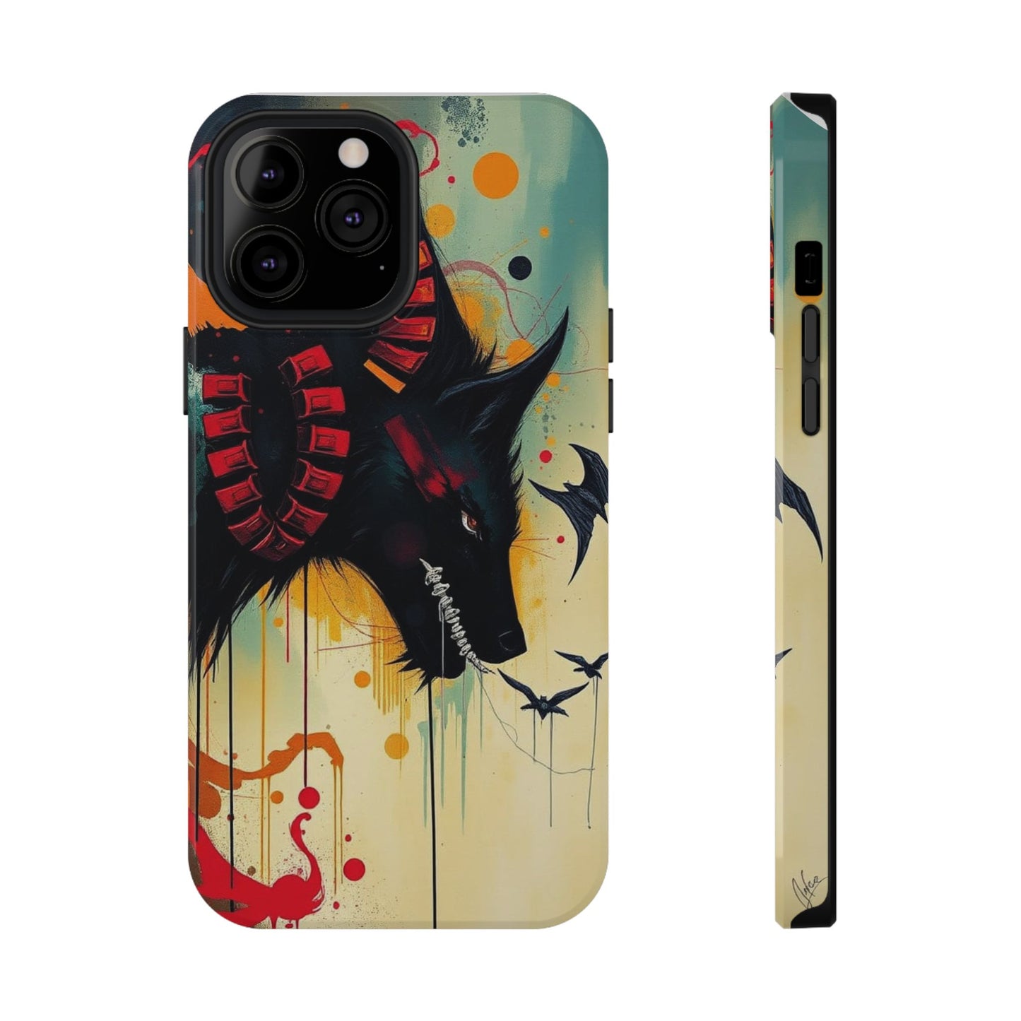 " I Told My Demons About You" Art Print Cell Phone Case, Impact-Resistant Cases