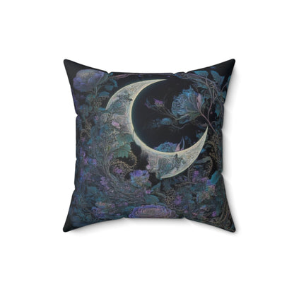 "Beautiful Moon" Spun Polyester Square Pillow