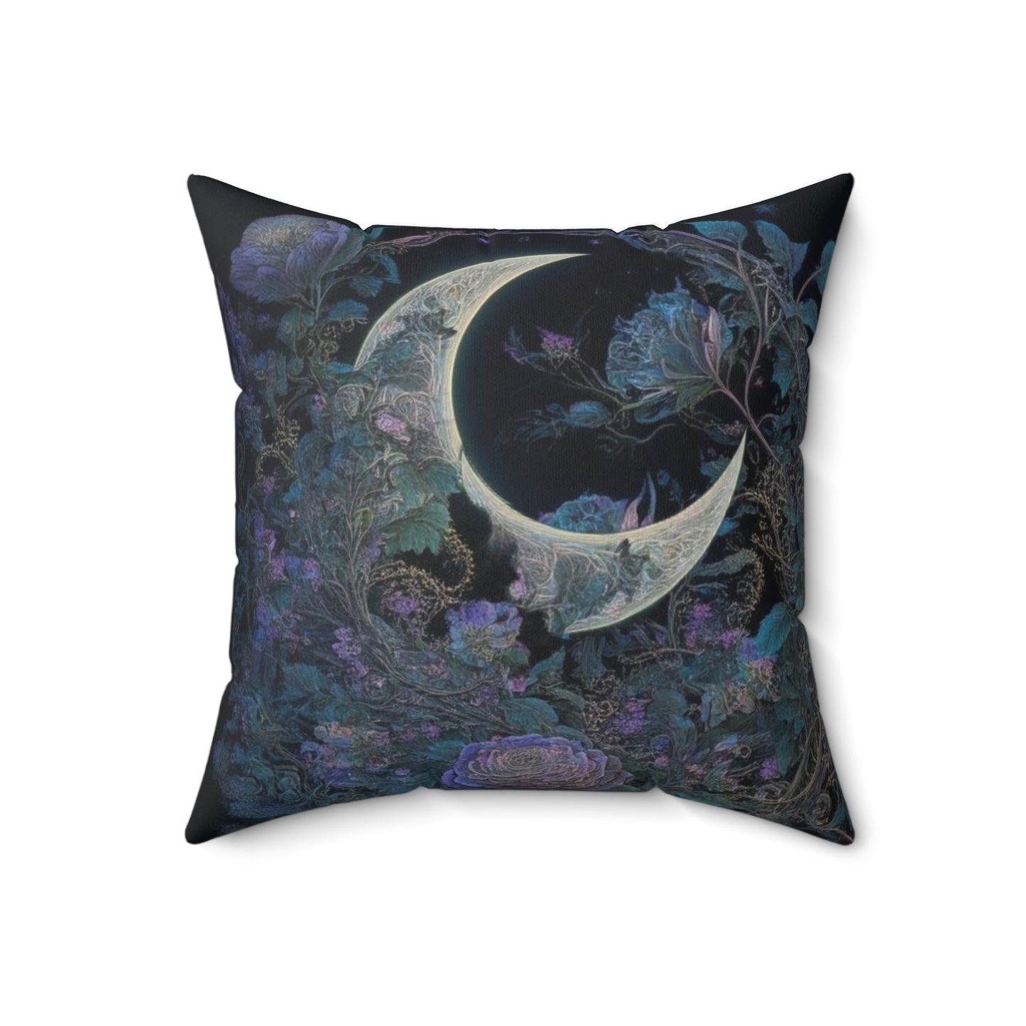 "Beautiful Moon" Spun Polyester Square Pillow