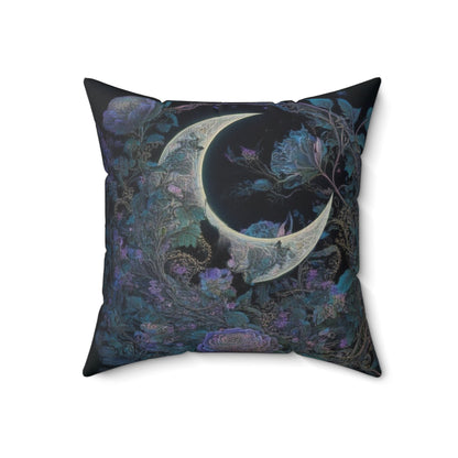 "Beautiful Moon" Spun Polyester Square Pillow