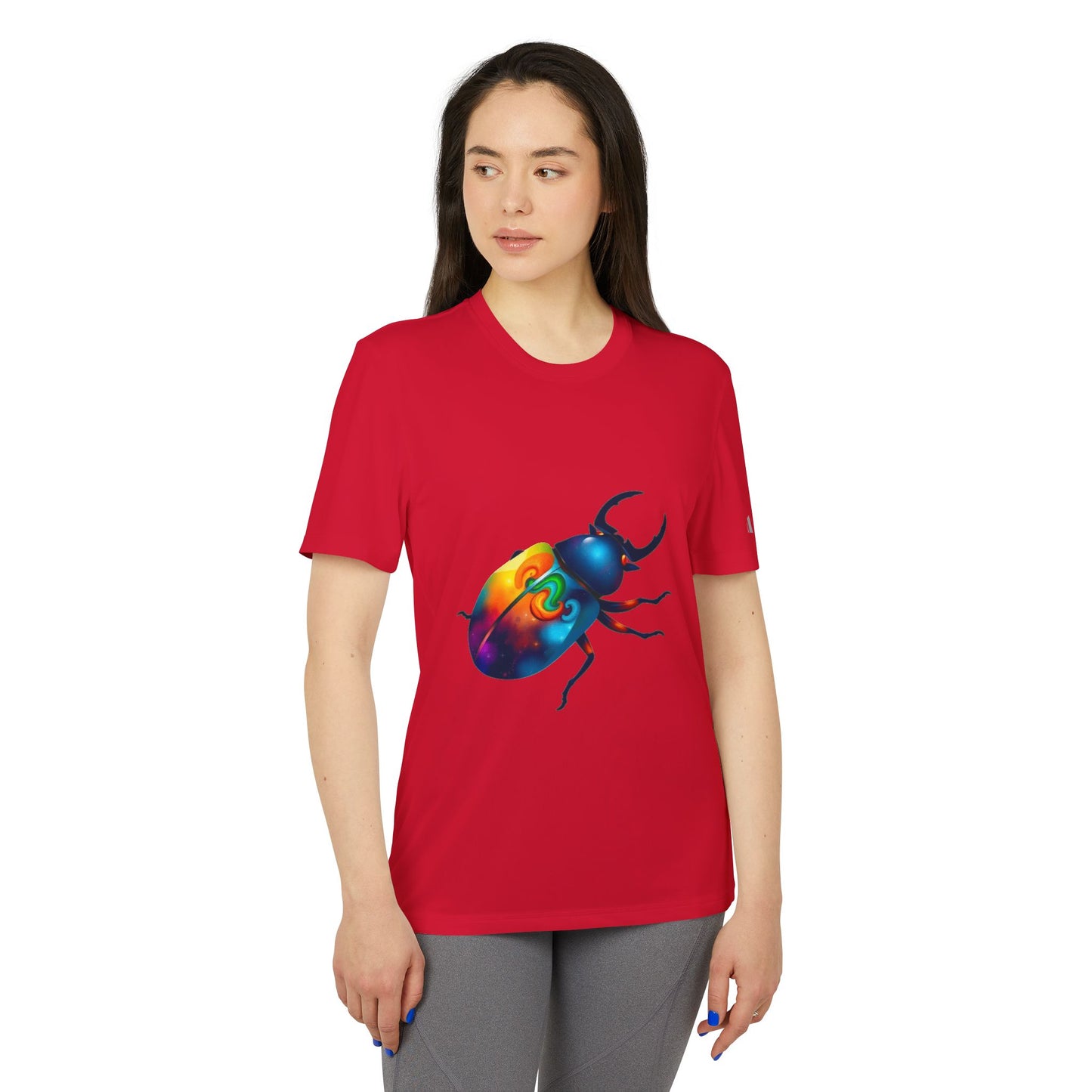 Colorful Beetle Graphic Unisex Sport T-shirt