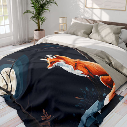 ''Foxy Moon" Arctic Fleece Blanket