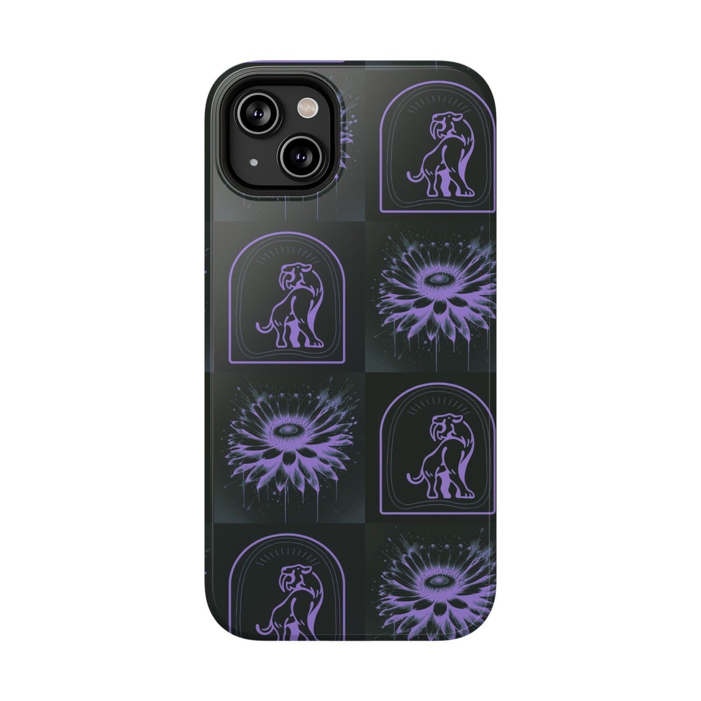 ''Jenna Kats' Purple Daisy" Impact-Resistant Cases