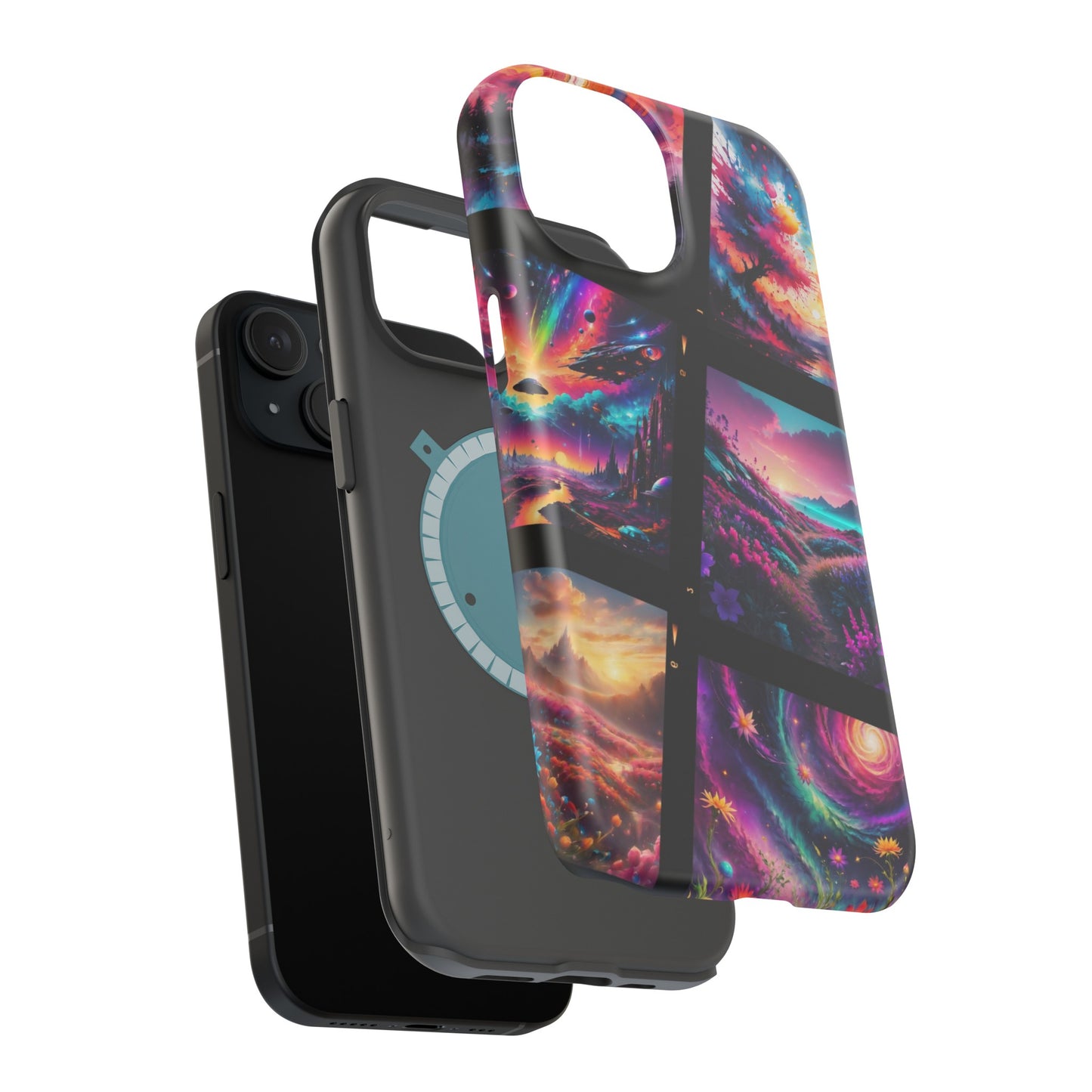 ''Neon Scenes'' Impact-Resistant Cases