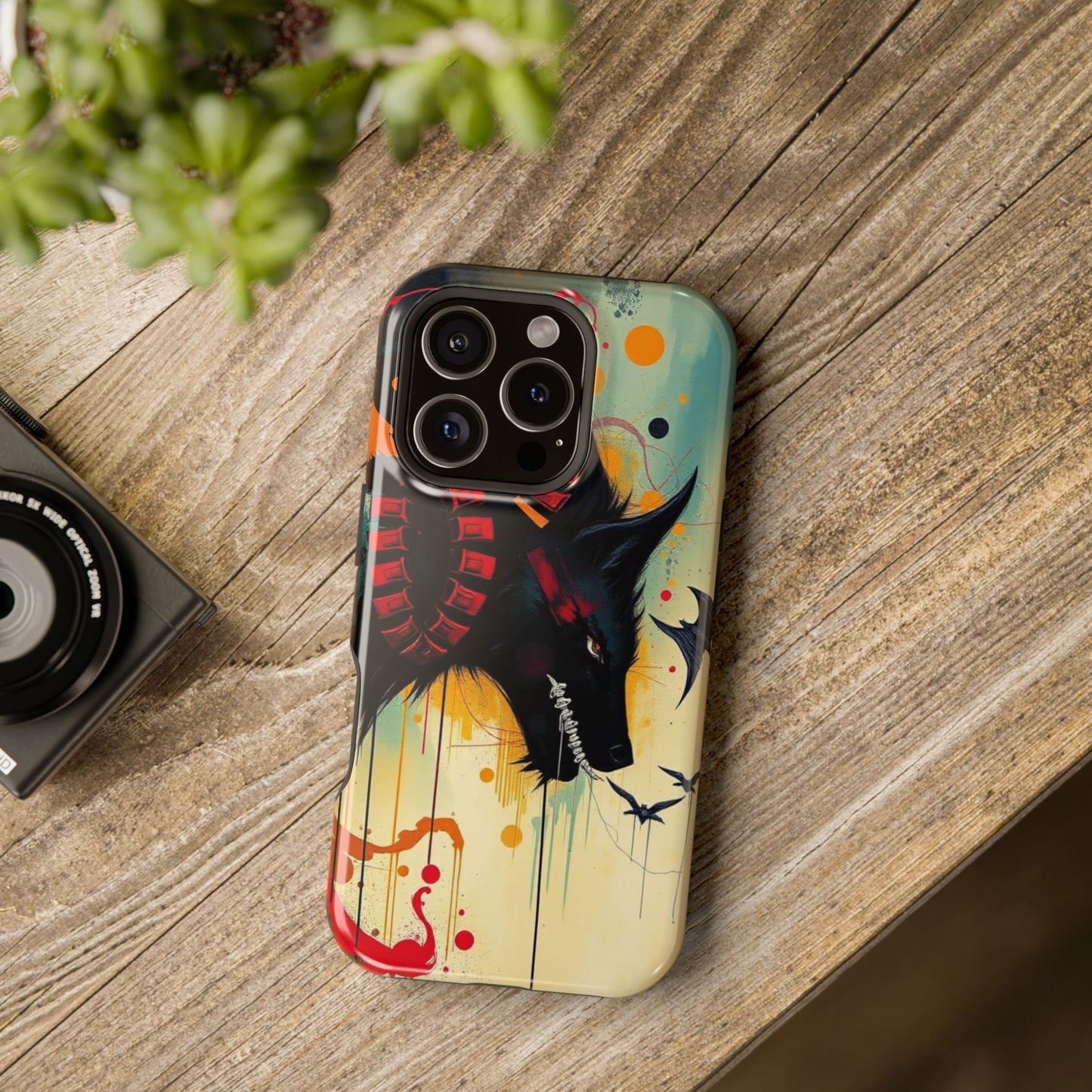 " I Told My Demons About You" Art Print Cell Phone Case, Impact-Resistant Cases