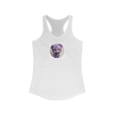 "pretty kitty"Women's Ideal Racerback Tank