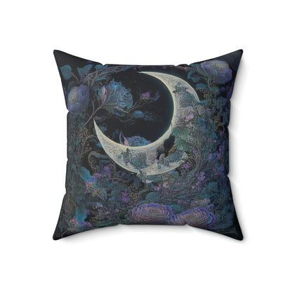 "Beautiful Moon" Spun Polyester Square Pillow