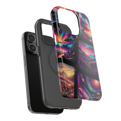 ''Neon Scenes'' Impact-Resistant Cases