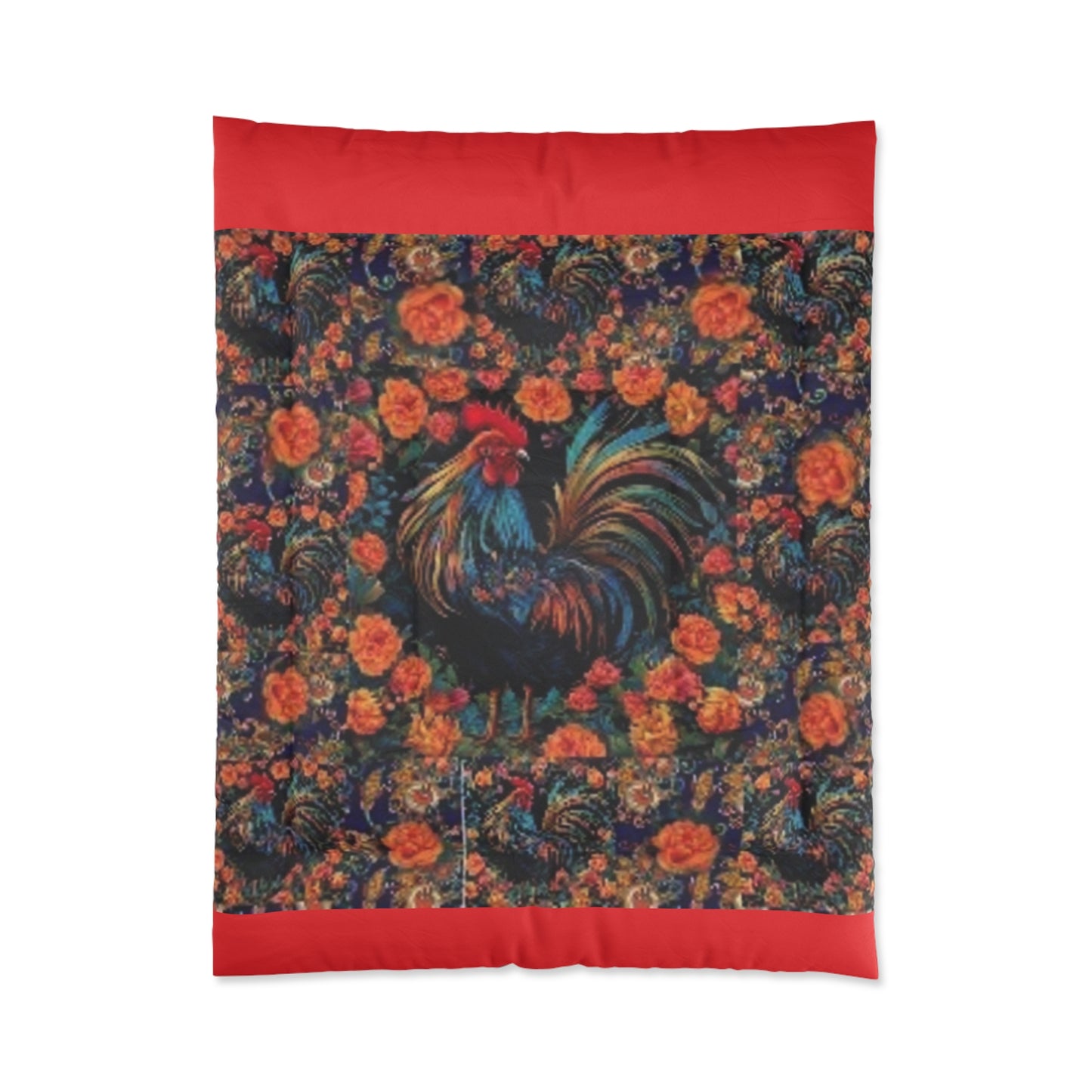 Clucker Comforter In Red