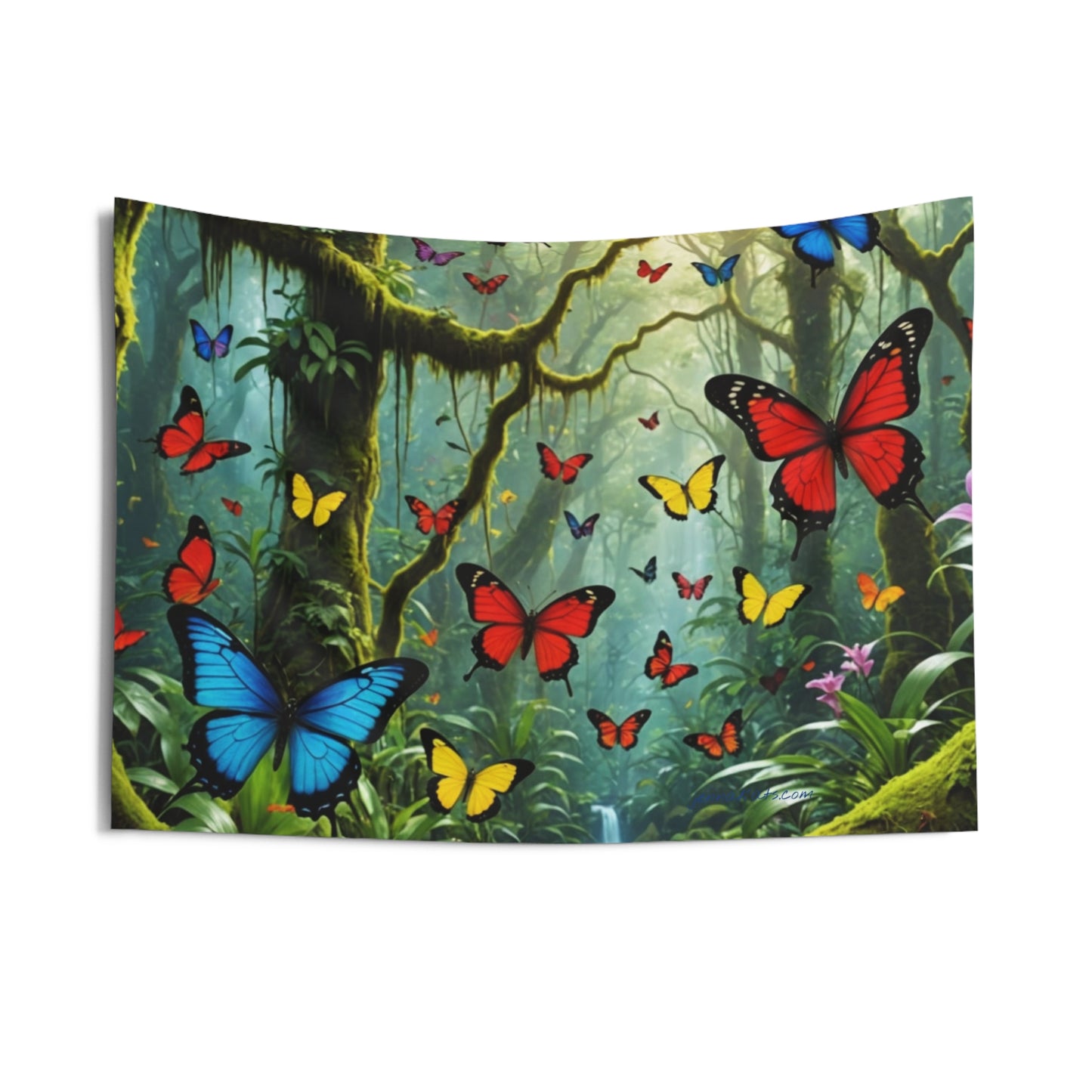 Jenna Kats' "Butterfly Forest" Indoor Wall Tapestries