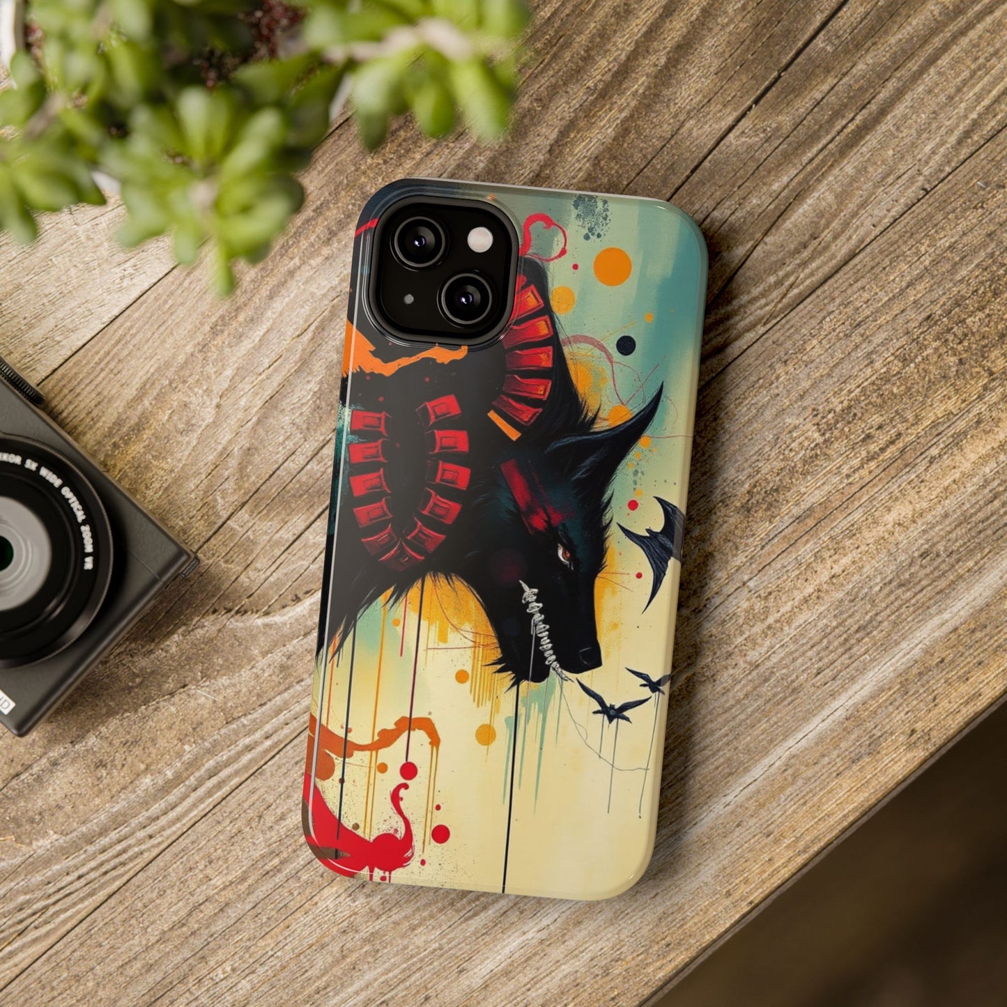 " I Told My Demons About You" Art Print Cell Phone Case, Impact-Resistant Cases