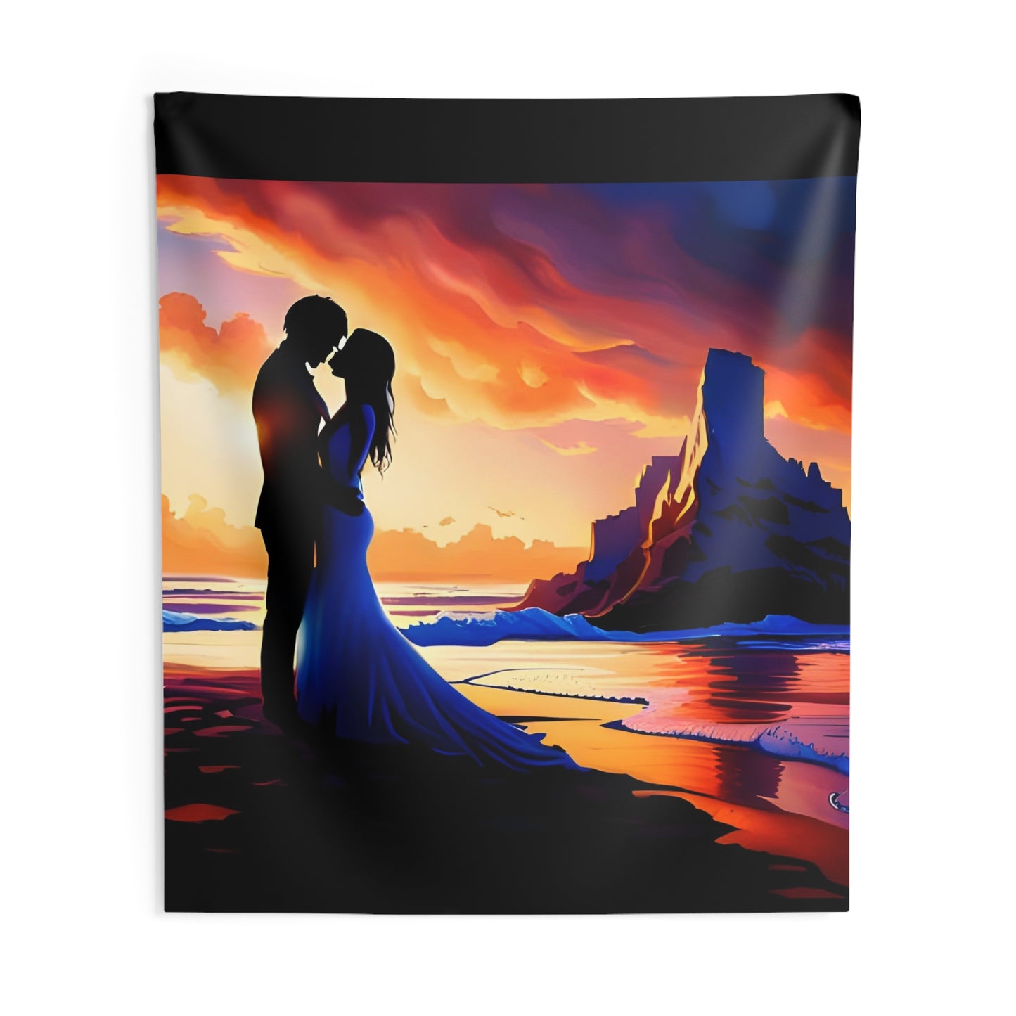 "Together Under The Desert Sunset" Wall Tapestries