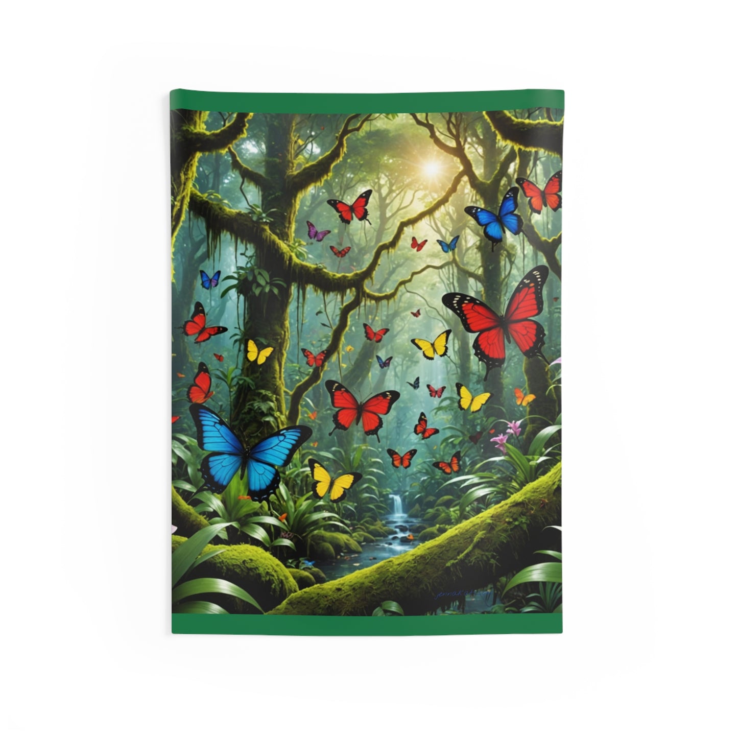 Jenna Kats' "Butterfly Forest" Indoor Wall Tapestries