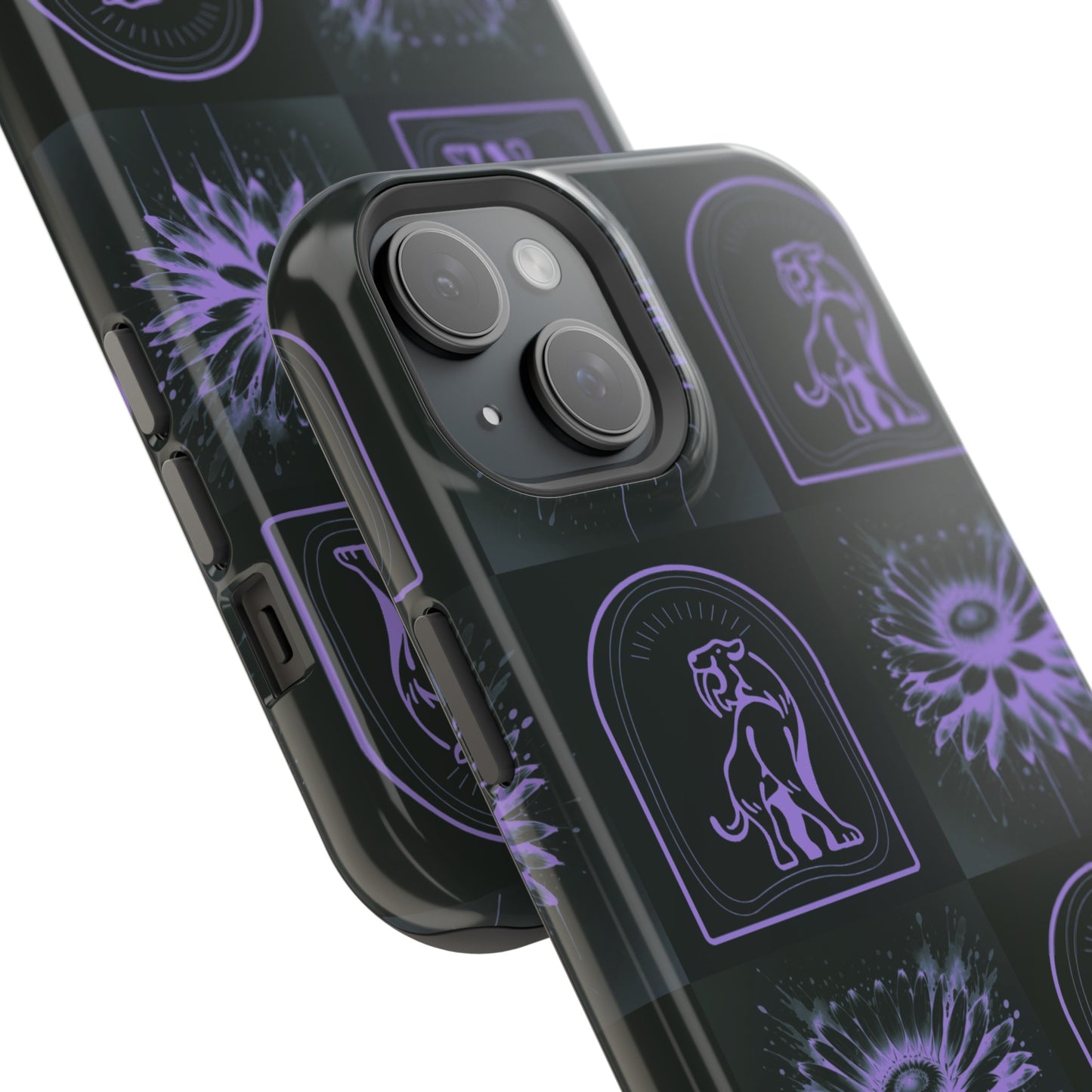 ''Jenna Kats' Purple Daisy" Impact-Resistant Cases