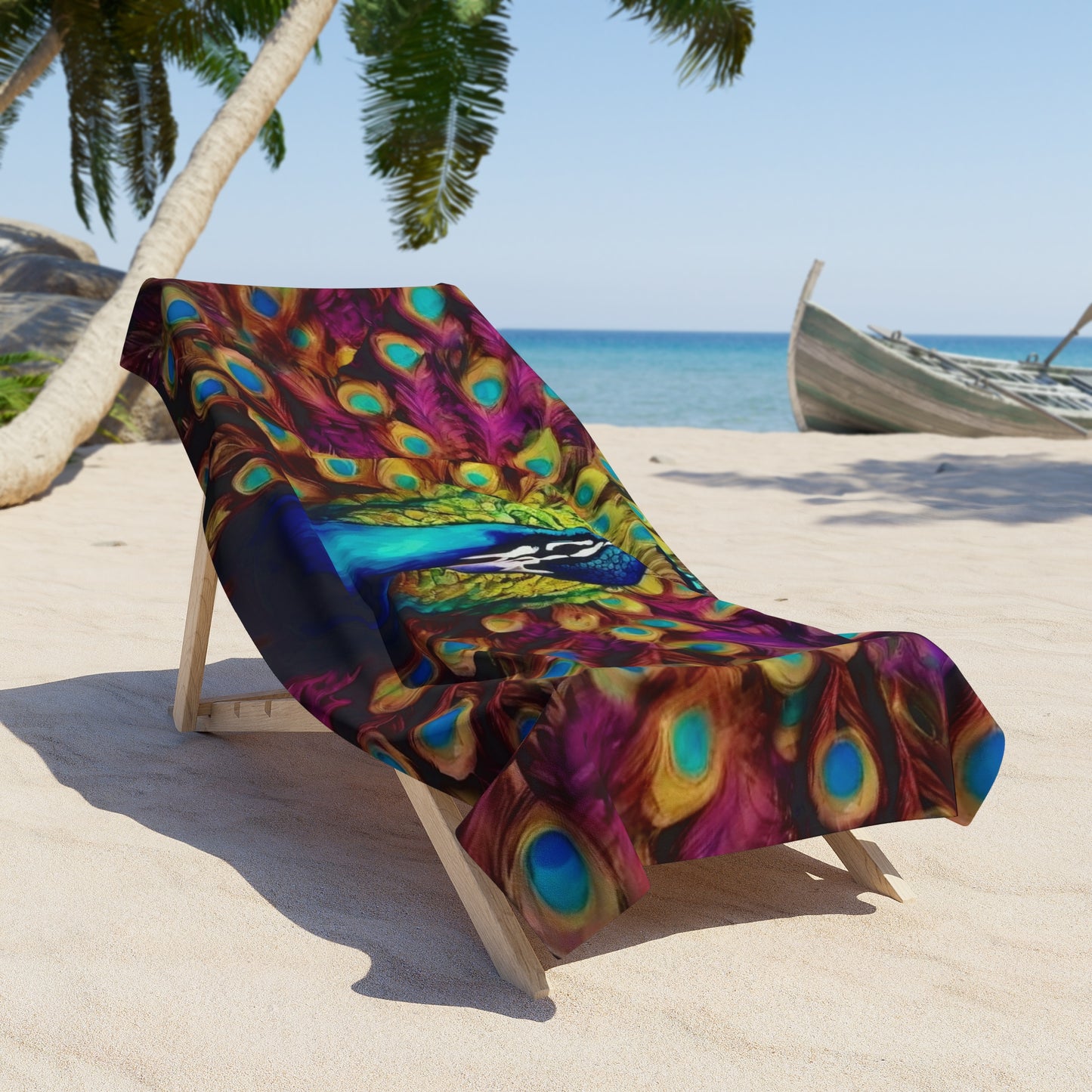 ''Peacock'' Beach Towel