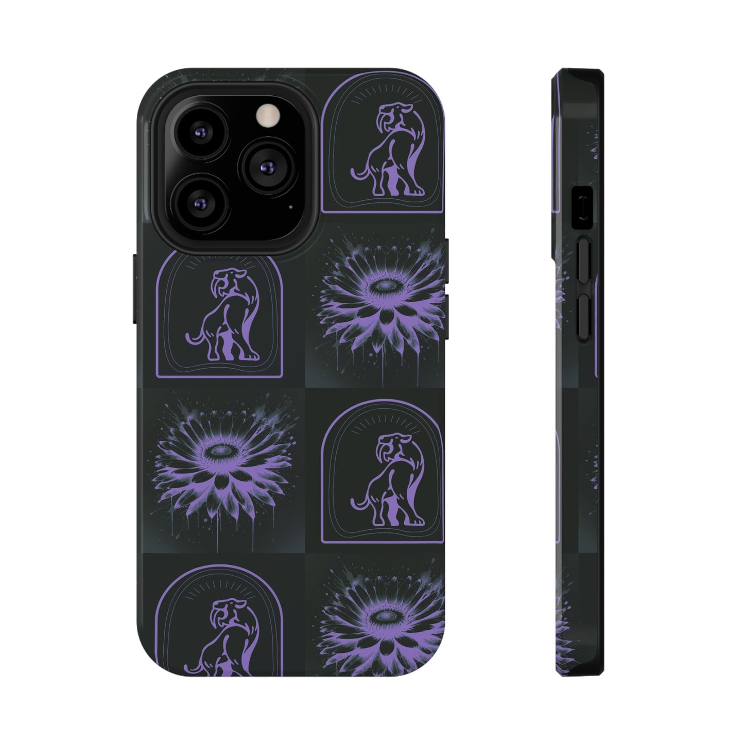 ''Jenna Kats' Purple Daisy" Impact-Resistant Cases