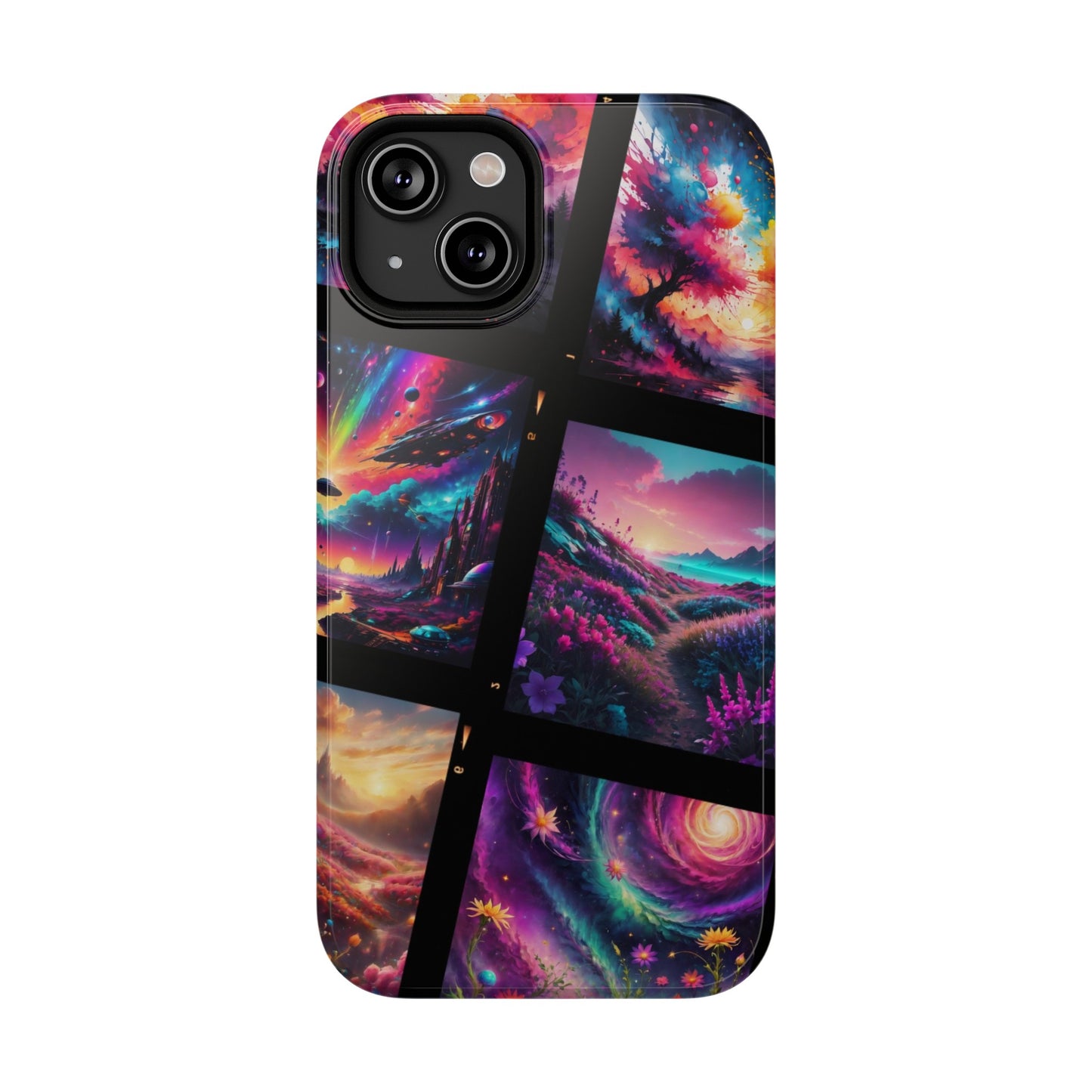 ''Neon Scenes'' Impact-Resistant Cases