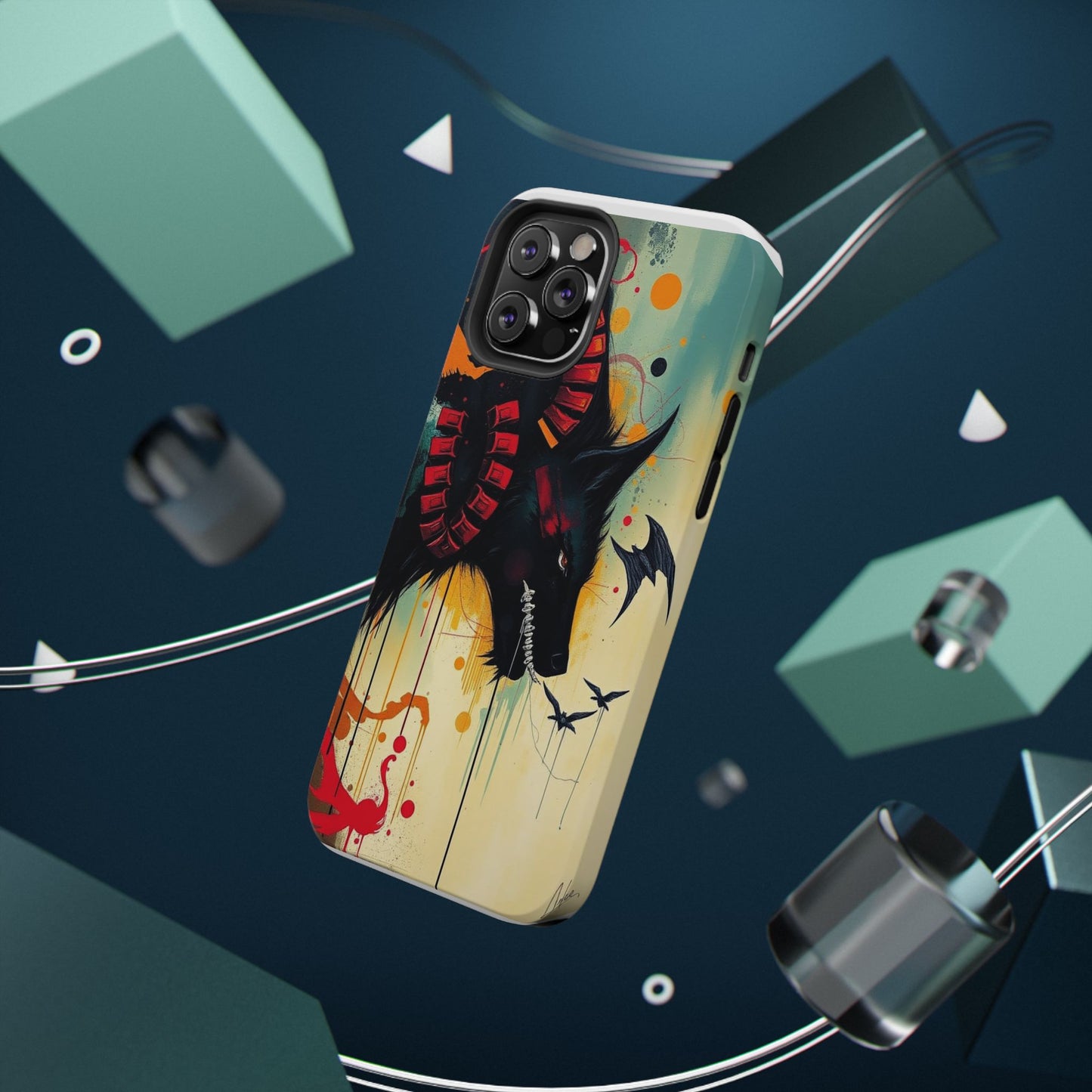 " I Told My Demons About You" Art Print Cell Phone Case, Impact-Resistant Cases