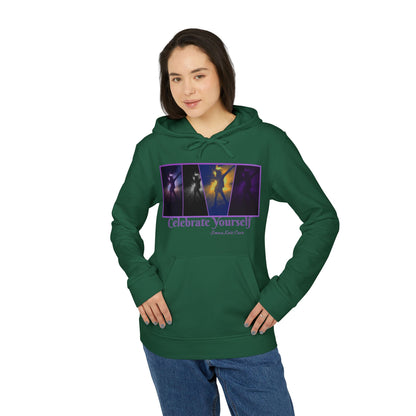 "Jenna Kats Arted On A Adidas Hoodie #3 Celebrate Yourself'' adidas® Unisex Fleece Hoodie