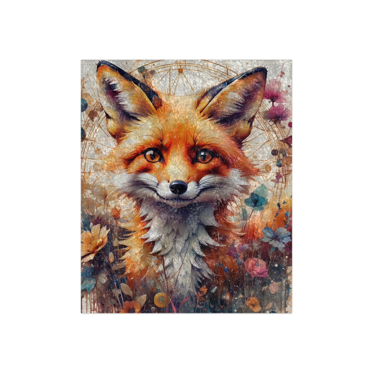 "Fox Haven" Crushed Velvet Blanket