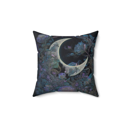 "Beautiful Moon" Spun Polyester Square Pillow