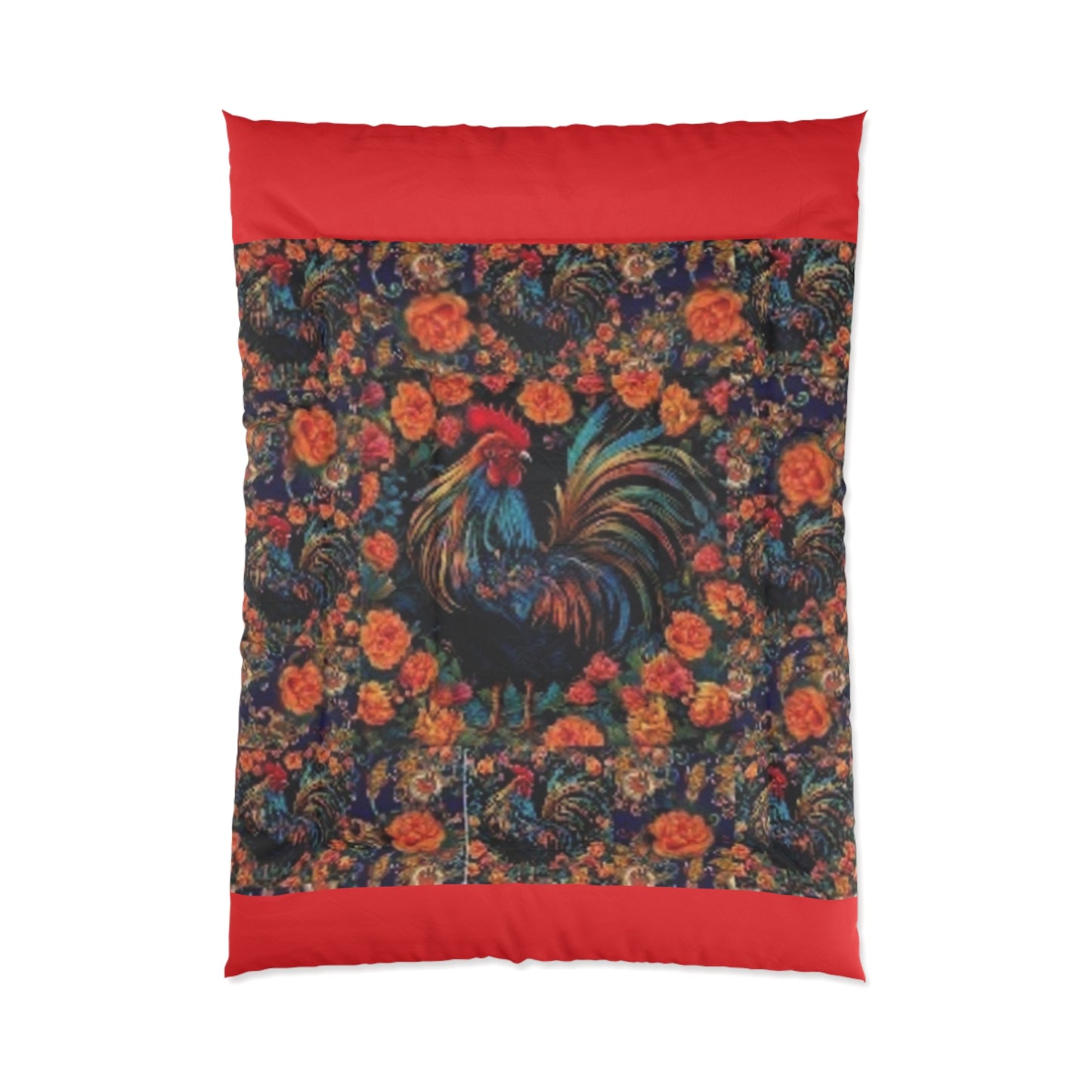 Clucker Comforter In Red