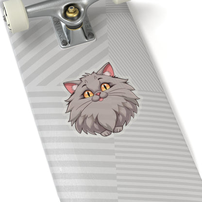 Excited Kitty Kiss-Cut Stickers