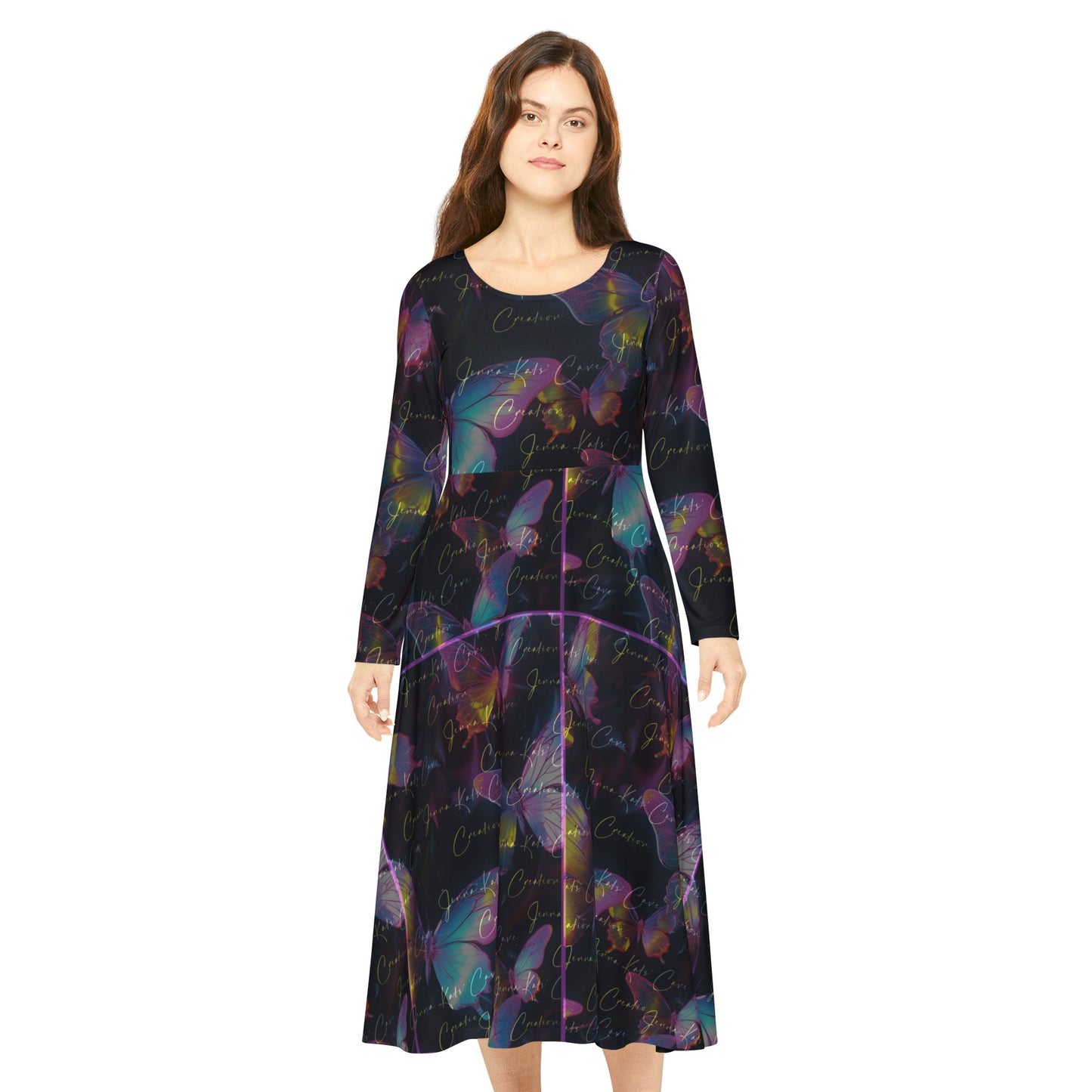 Jenna Kats' Dark Butterfly, Women's Long Sleeve Dance Dress. My Name Is Written All Over That Dress!