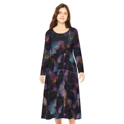 Jenna Kats' Dark Butterfly, Women's Long Sleeve Dance Dress. My Name Is Written All Over That Dress!