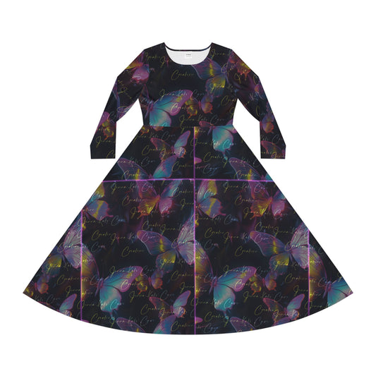 Jenna Kats' Dark Butterfly, Women's Long Sleeve Dance Dress. My Name Is Written All Over That Dress!