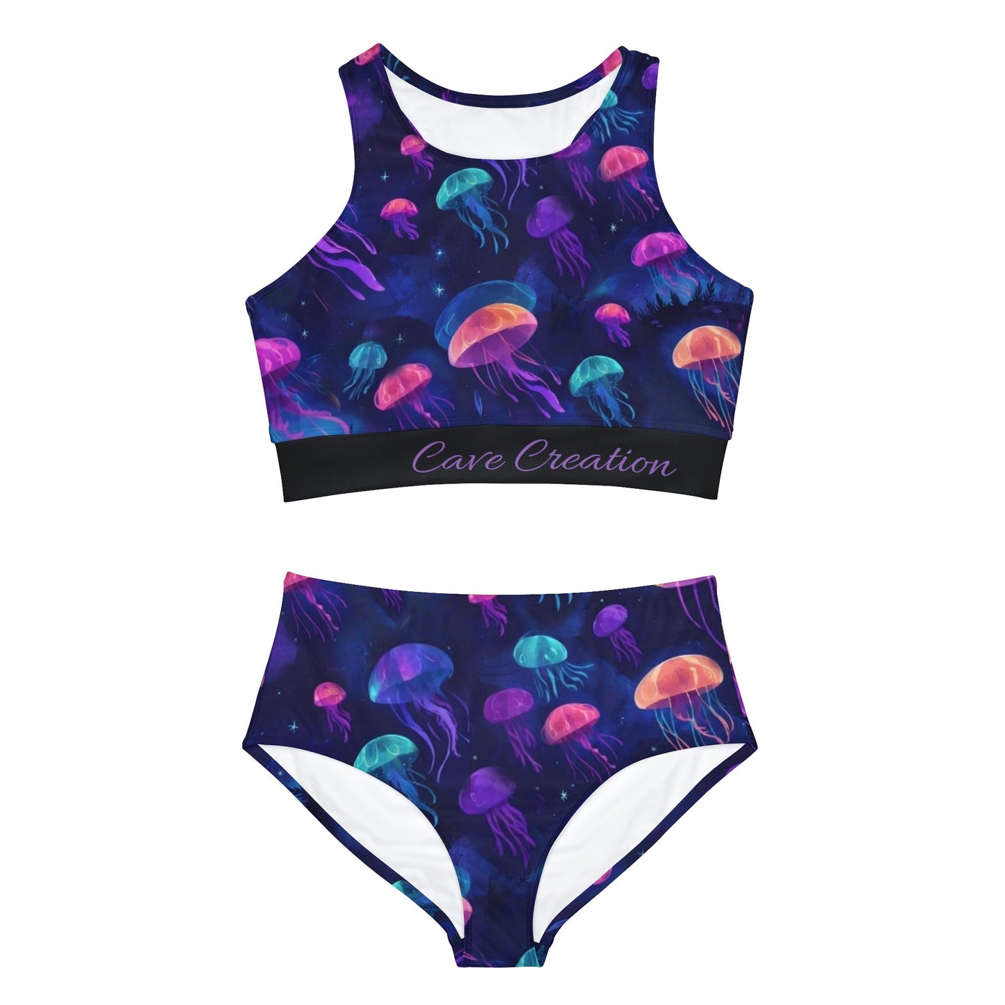 "Galactic Jellyfish" Sporty Bikini Set