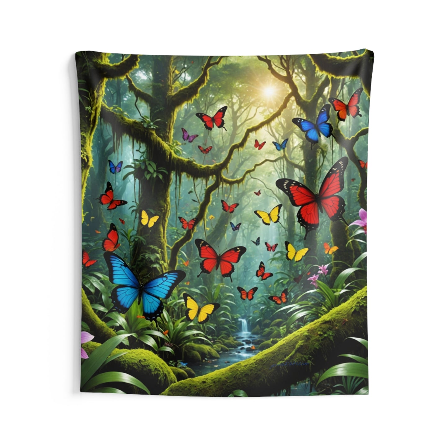 Jenna Kats' "Butterfly Forest" Indoor Wall Tapestries