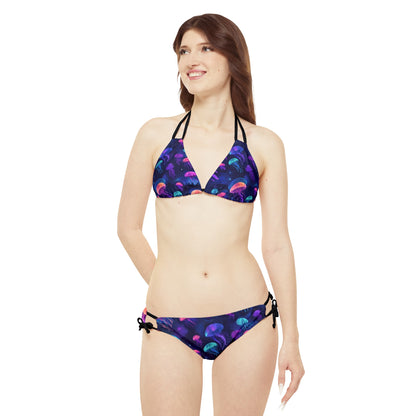 "Galactic Jellyfish" Strappy Bikini Set