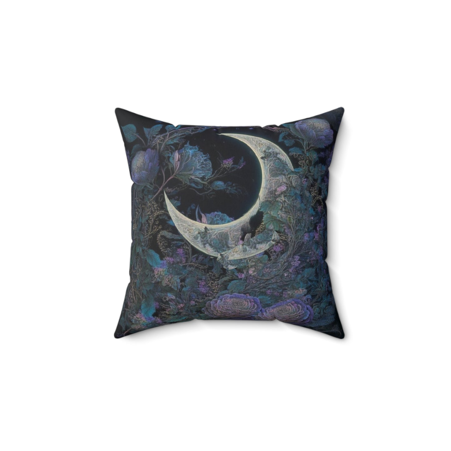 "Beautiful Moon" Spun Polyester Square Pillow