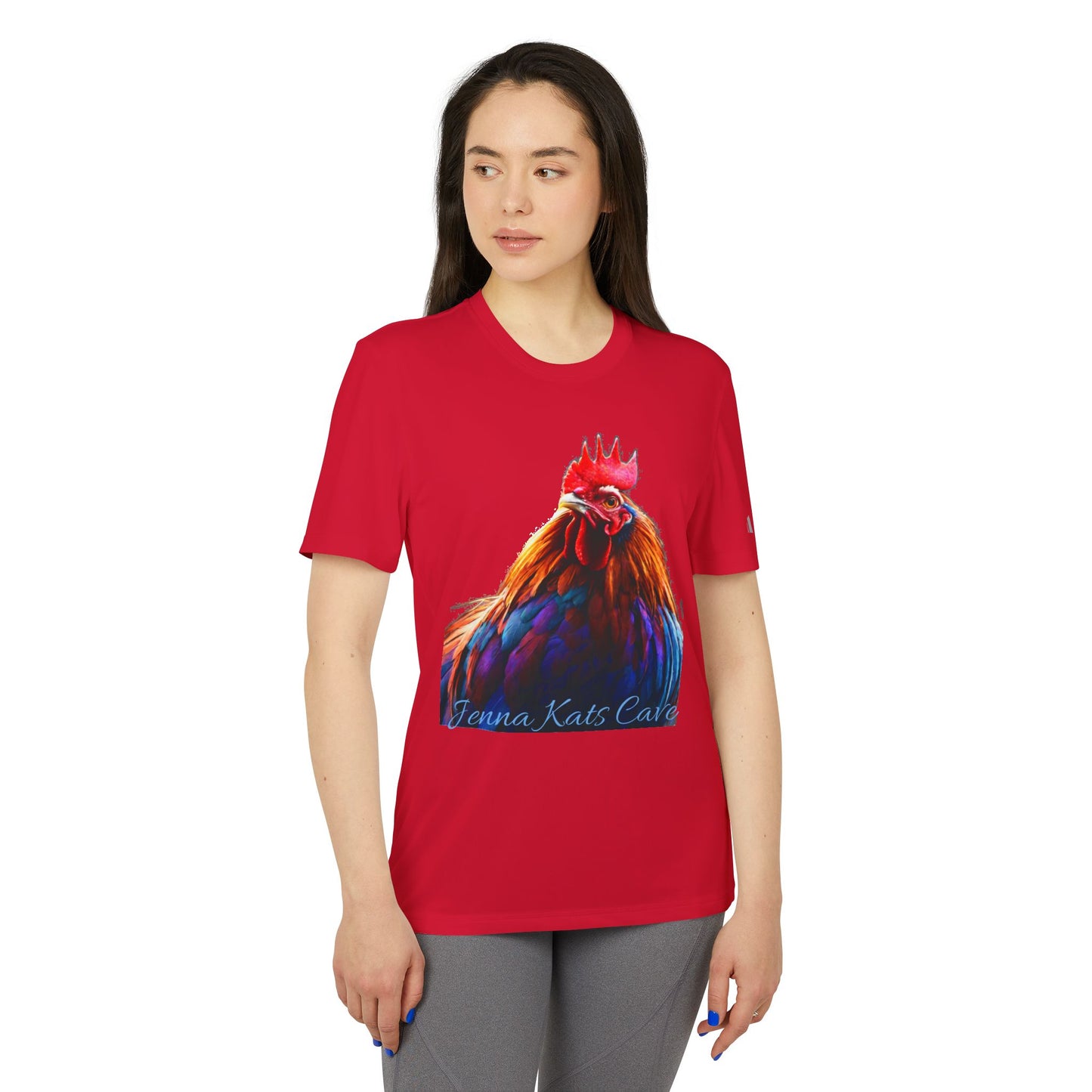 ''Jenna Kats' Arted On An Adidas Shirt #4 Rooster'' adidas® Unisex Sport T-shirt