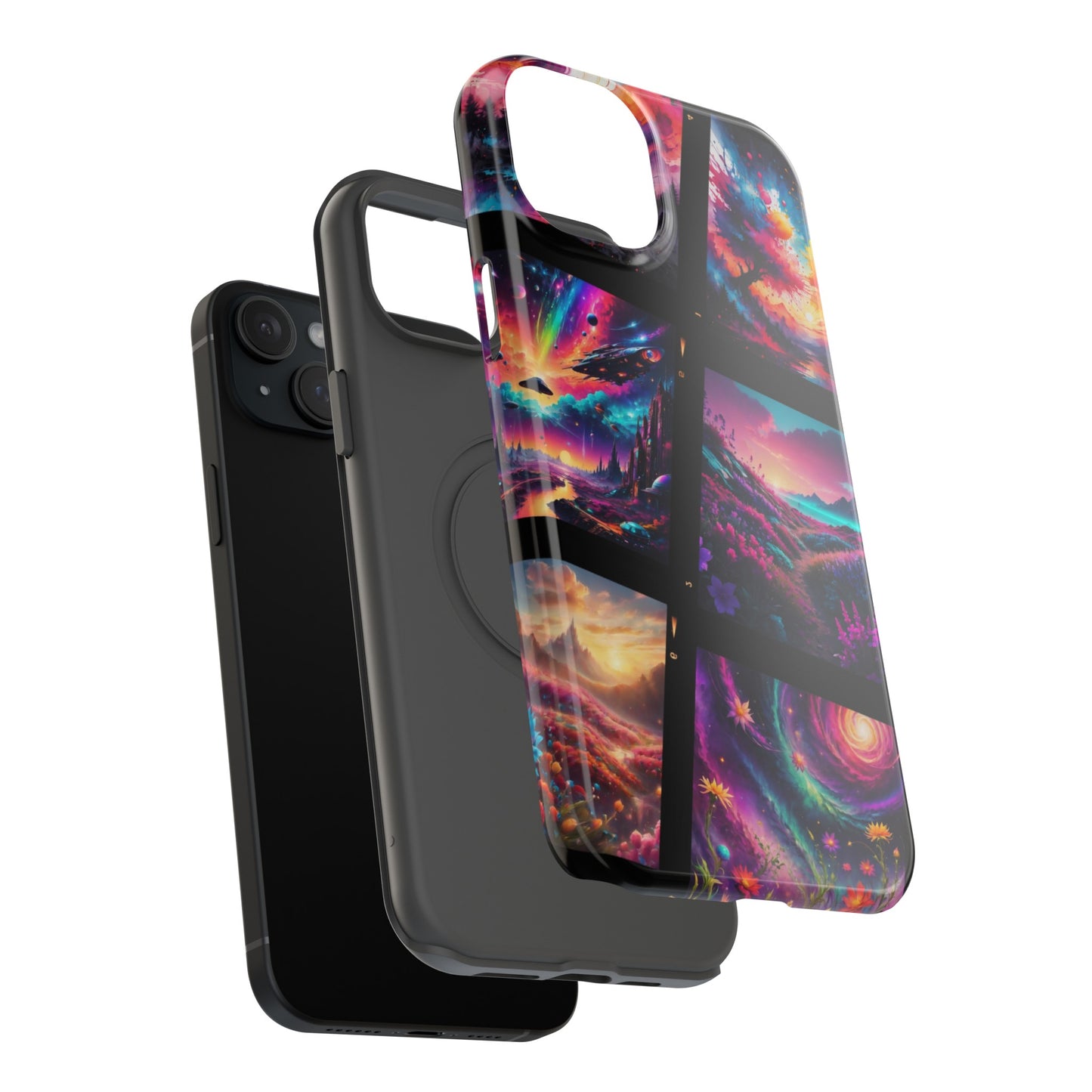 ''Neon Scenes'' Impact-Resistant Cases