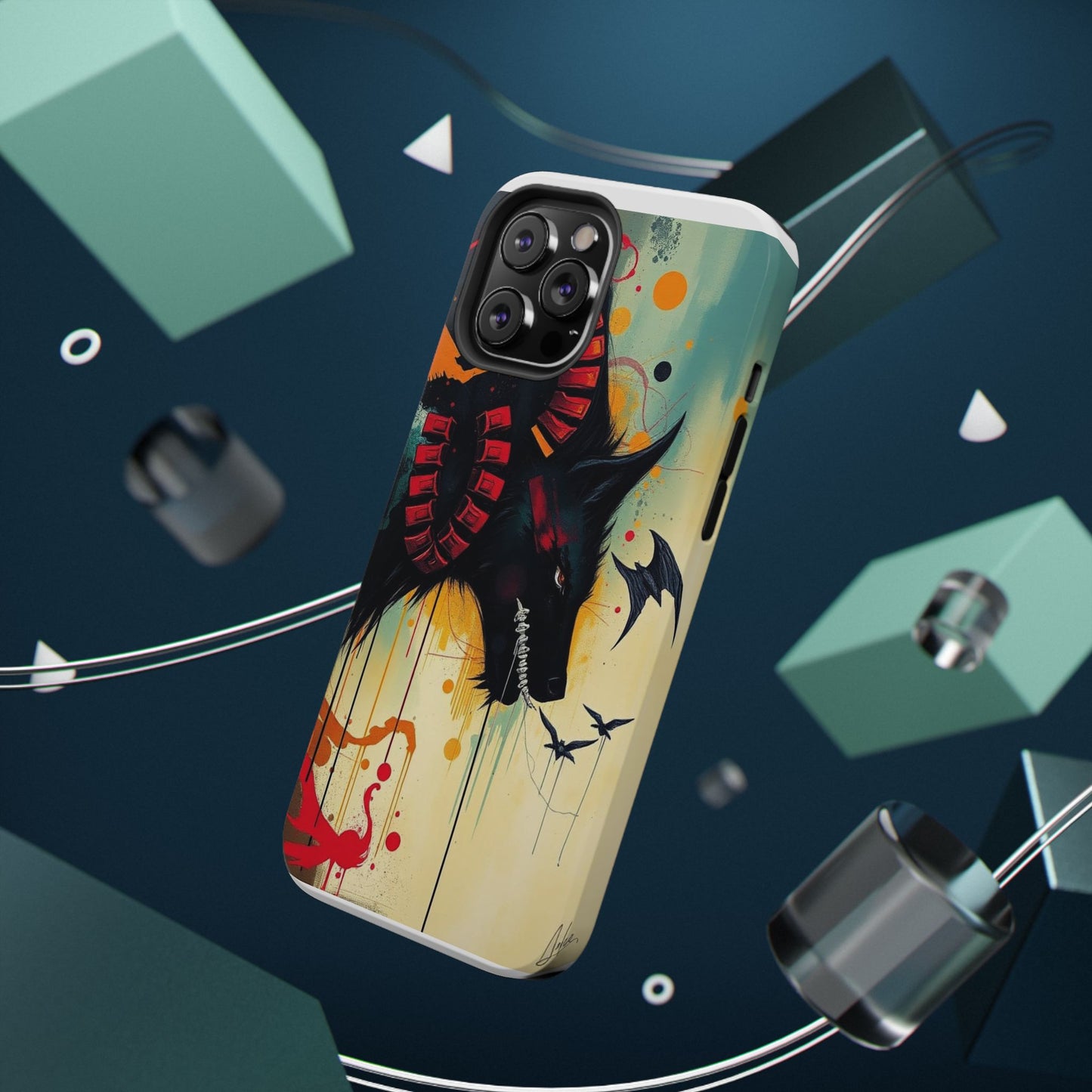 " I Told My Demons About You" Art Print Cell Phone Case, Impact-Resistant Cases