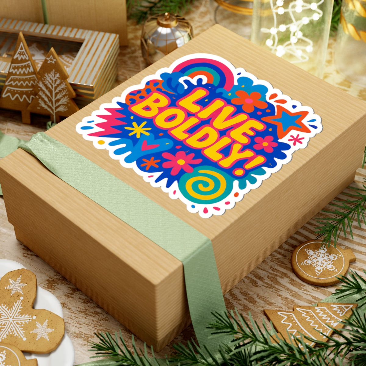 Live Boldly Kiss-Cut Stickers