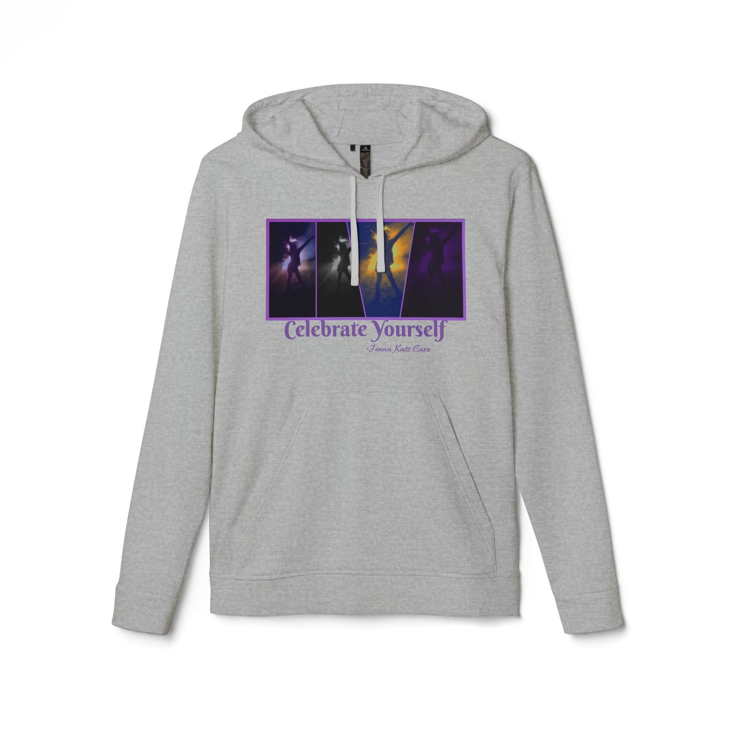 "Jenna Kats Arted On A Adidas Hoodie #3 Celebrate Yourself'' adidas® Unisex Fleece Hoodie