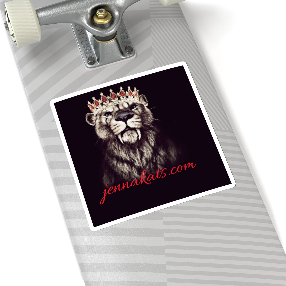 Jenna Kats' Crowned Kiss-Cut Stickers