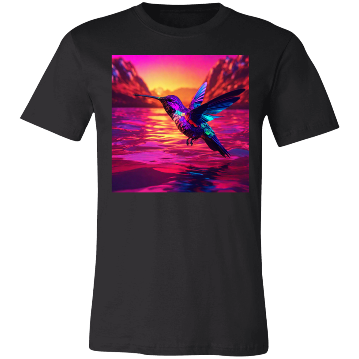 'Hummingbird Sunset" Unisex Short-Sleeve T-Shirt