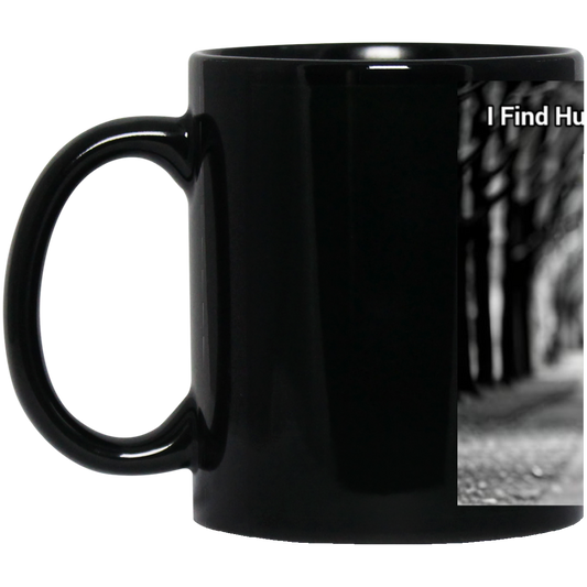 ''Distracted Squirrel'' 11 oz. Black Mug