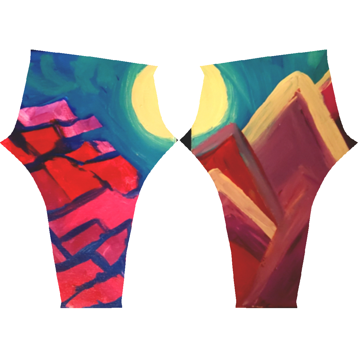 ''Sibling Mountains'' Leggings